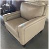 Image 2 : Prospera Home Beige Leather Chair