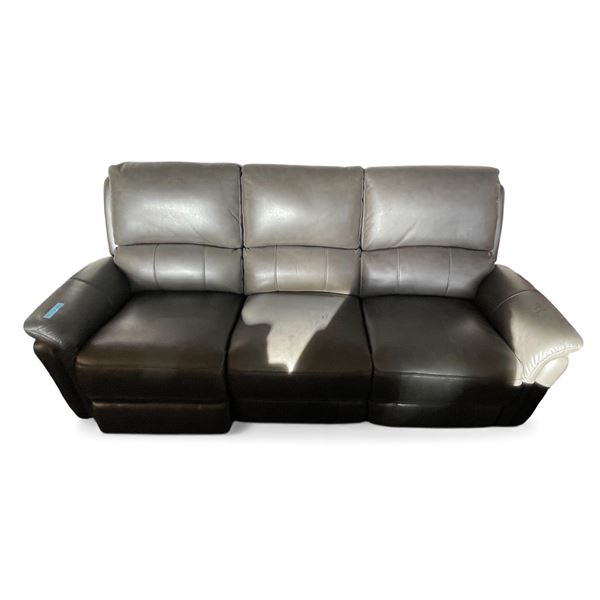 Prospera Home Dark Grey Powered Reclining Three-Seater Sofa