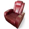 Image 1 : Prospera Home Red Leather Home Theatre Recliner