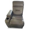 Image 1 : Prospera Home Brown Leather Single-Arm Theatre Recliner