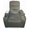 Image 1 : Prospera Home Brown Leather Theatre Recliner