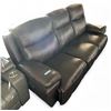 Image 1 : Prospera Home Dark Brown Leather Powered Reclining Three-Seater Sofa