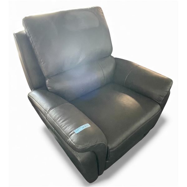 Prospera Home Dark Grey Leather Powered Recliner