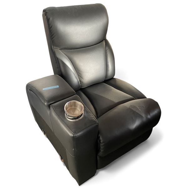 Prospera Home Black Leather Home Theatre Recliner