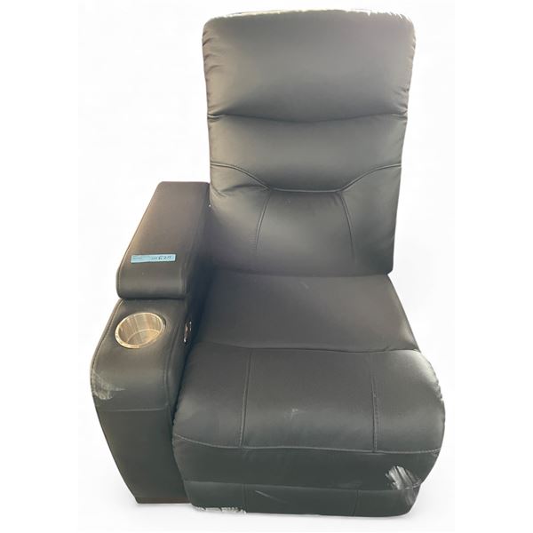 Prospera Home Black Leather Home Theatre Recliner