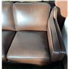 Image 3 : Prospera Home Brown Leather Double Seater Sofa