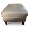 Image 1 : Prospera Home Dark Beige Leather Ottoman