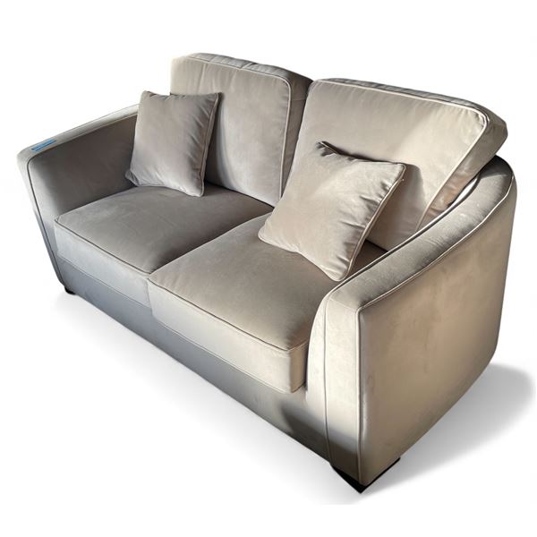 Prospera Home Cream Fabric Double Seater Sofa