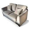Image 1 : Prospera Home Cream Fabric Double Seater Sofa
