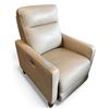 Image 1 : Prospera Home Cream Leather Powered Reclining Sofa