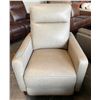 Image 2 : Prospera Home Cream Leather Powered Reclining Sofa