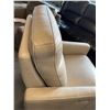 Image 3 : Prospera Home Cream Leather Powered Reclining Sofa