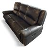 Image 1 : Prospera Home Black Leather Reclining Sofa