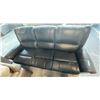 Image 2 : Prospera Home Black Leather Reclining Sofa