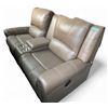 Image 1 : Prospera Home Top Grain Genuine Loveseat Power Recliner Retail $3000