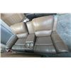 Image 2 : Prospera Home Top Grain Genuine Loveseat Power Recliner Retail $3000