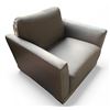 Image 1 : Prospera Home Grey Leather Chair Retail $1500