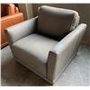 Image 3 : Prospera Home Grey Leather Chair Retail $1500