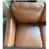 Image 3 : Prospera Home Carmel Top Genuine Leather Loveseat Retail $1500