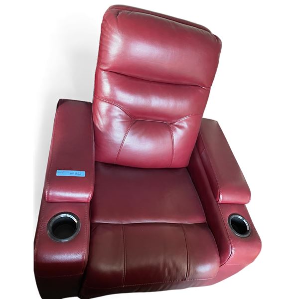 Prospera Home Red Leather Home Theatre Recliner