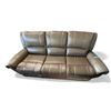 Image 1 : Prospera Home Brown Leather Reclining Sofa
