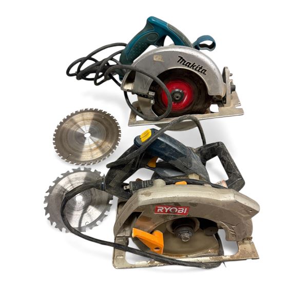 2 Piece Circular Saw Bundle - Ryobi & Makita