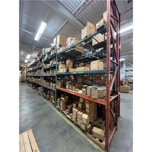 Racking - Approx 9 Uprights 15' H x 42" D w/ 34 Horizontal Beams 110.5" L