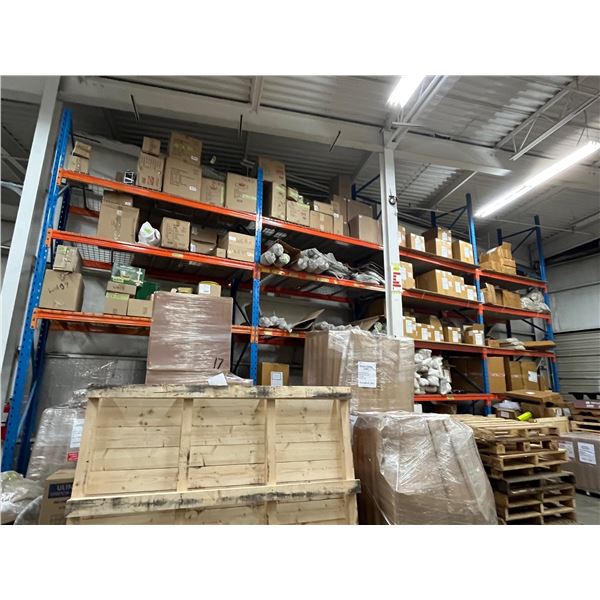 Racking - Approx 5 Uprights 18' H x 42" D w/ 14 Horizontal Beams 99.5" L