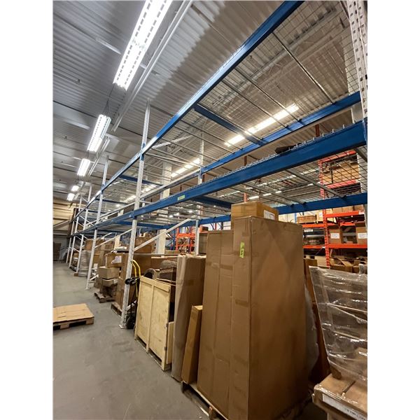 Racking - Approx 7 Uprights 18' H x 73" D w/ 12 Horizontal Beams 172.5" L