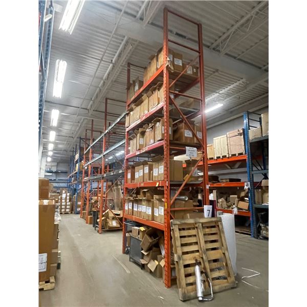 Racking - Approx 5 Uprights 19' H x 42" D w/ 14 Horizontal Beams 91.5" L