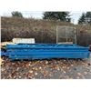 Image 2 : Group Disassembled Racking 6 Uprights Approx 15.5' & Approx 35+ Horizontal Beam Assorted Sizes