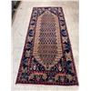 Image 2 : Hamedan Walnut Colour Fluffy Carpet 100% Authentic Hand Knotted Wool Persian Rug Handmade in Iran (8
