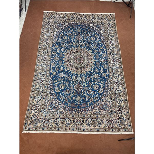 100% Authentic Hand Knotted Wool Persian Rug Handmade in Iran Origin: Naein Low pile, the beautifulÂ