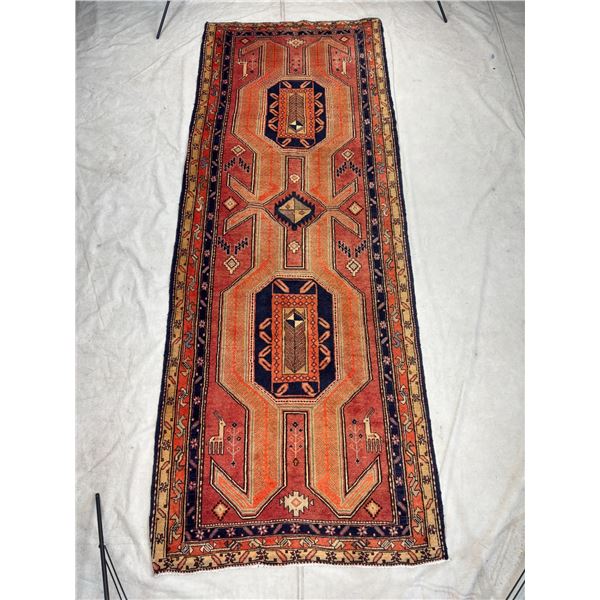 Hakan Kourosh, 100% Authentic Hand Knotted Wool Persian Rug Origin: Runerr Gharajeh Geometric map Ha