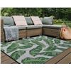 Image 2 : Outdoor Area Rug Mat Reversible & Waterproof made with Recycle Plastic Straws for Patios, Outdoors, 