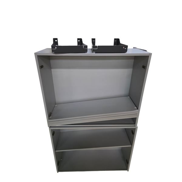 Large Grey Wall Cabinet (39.5 L x 14 W x 56.5 H ")