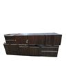 Image 1 : Large Walnut Wood Grain Cabinet Set