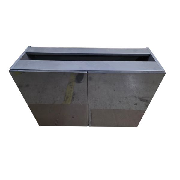 Grey Wall Cabinet w/Dual Doors