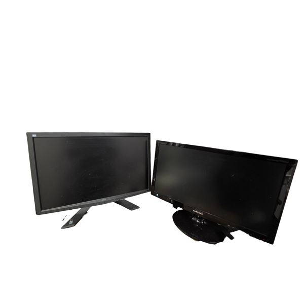 Group of 2 Monitors Samsung & Acer + Brother Printer
