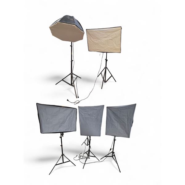 Group of 5 Studio Lights
