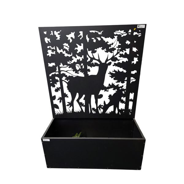 Large Metal Deer Silhouette Planter Box