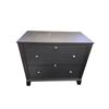 Image 1 : Modern Dark Wood 2-Drawer Dresser (Contents Not Included)