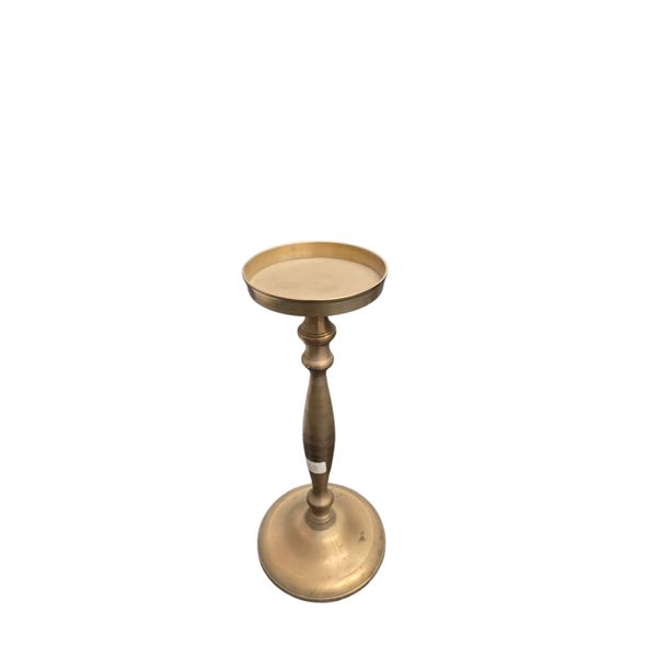 Tall Brass Pedestal Candle Holder