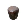 Image 1 : Glossy Brown Modern Cylinder Accent Stool