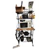 Image 1 : Kitchen Appliance Lot - Microwave, Toaster, Grill, Hot Plate & Metal Rack