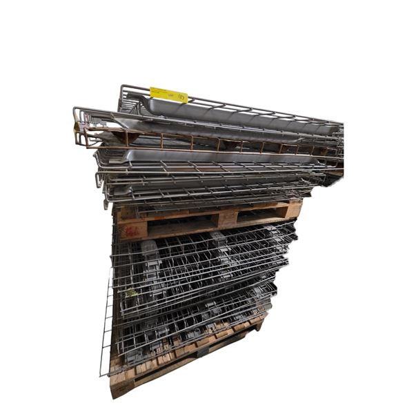 Pallet of Bulk Lot of Industrial Wire Mesh Decking Panels Approx. 25+