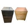 Image 1 : Group of 2 - Wood Cabinet & Filing Cabinet (Contents Not Included)