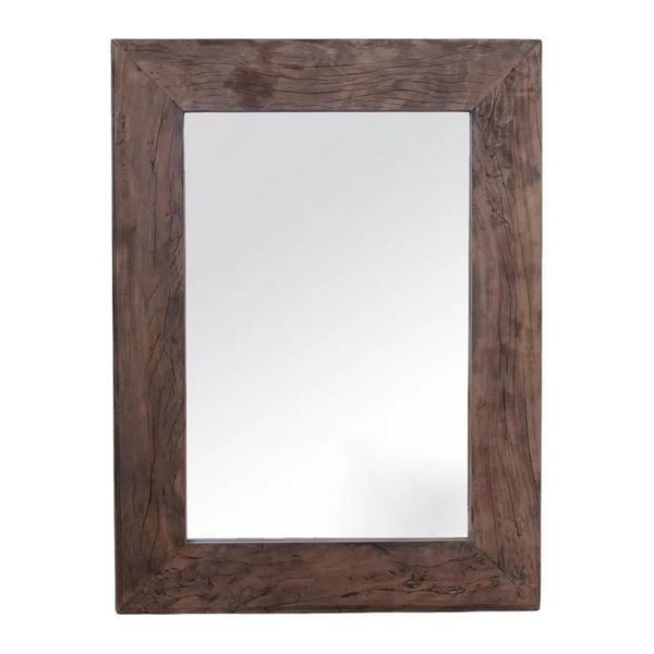 BNIB Recycled Wood Mirror Frame, 30