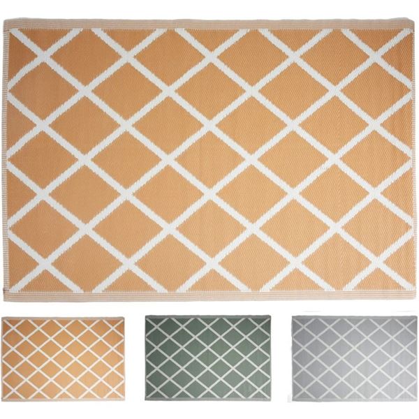 Brand New Camping Floor Mat, Pp, Recycled, 3 Ass. Colours,  120 x 180 cm