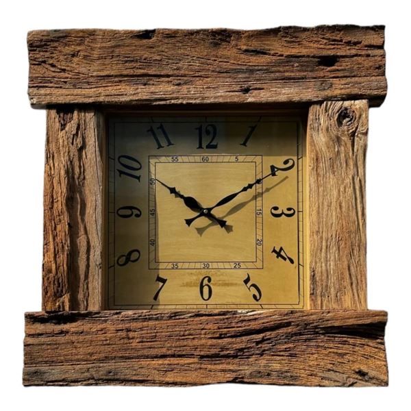 BNIB Driftwood Clock
